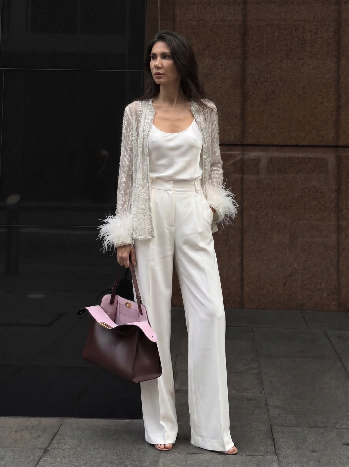 In White