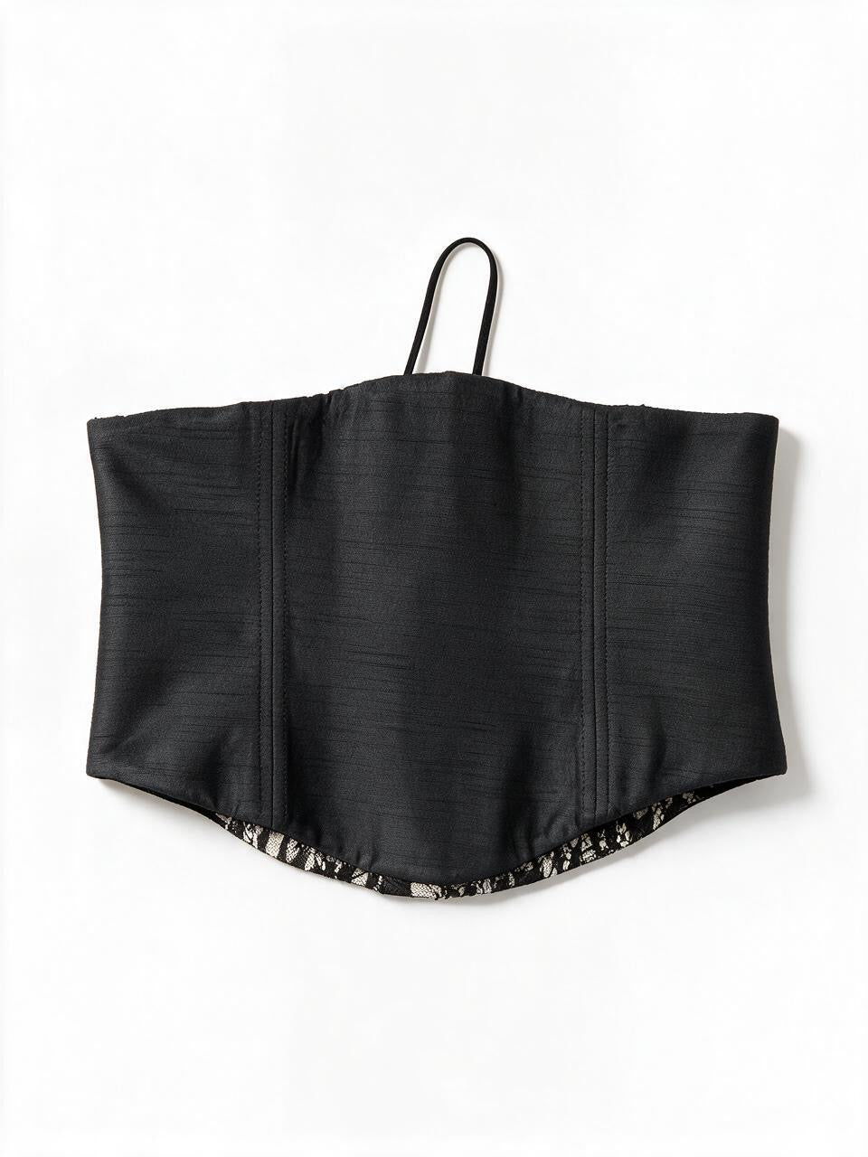 Sadri Couture Marvorid Reversible Ikat Corset Belt, close-up of fabric and hardware detail.